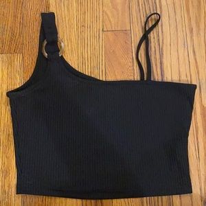 Black croptop purse